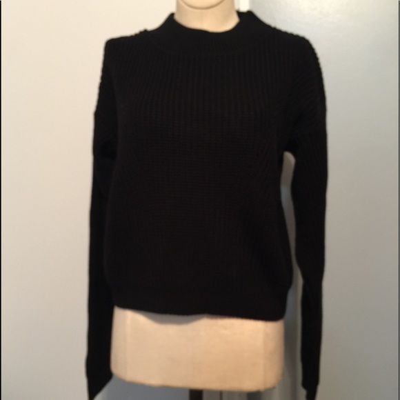 Boohoo open knit mock turtle neck jumper - Picture 4 of 7